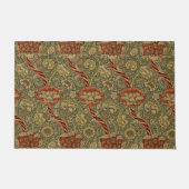 William Morris Wandle Engels Bloemen Damask Design Deurmat (Voorkant)