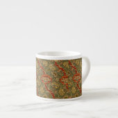William Morris Wandle Engels Bloemen Damask Design Espresso Kop (Voorkant rechts)