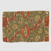 William Morris Wandle Engels Bloemen Damask Design Golfhanddoek (Horizontaal)