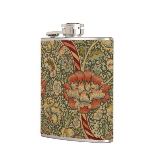 William Morris Wandle Engels Bloemen Damask Design Heupfles (Links)