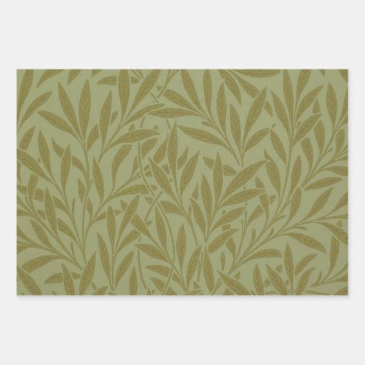 William Morris Wandle Engels Bloemen Damask Design Inpakpapier Vel (Voorkant 3)