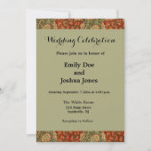 William Morris Wandle Engels Bloemen Damask Design Kaart (Voorkant)