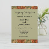 William Morris Wandle Engels Bloemen Damask Design Kaart (Staand voorkant)