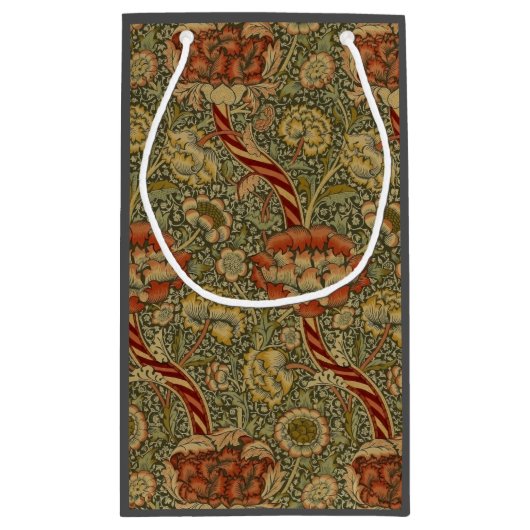 William Morris Wandle Engels Bloemen Damask Design Klein Cadeauzakje (Achterkant)