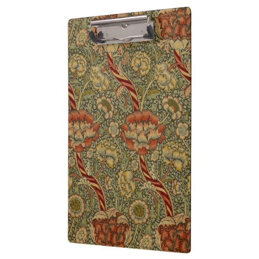 William Morris Wandle Engels Bloemen Damask Design Klembord (Links)