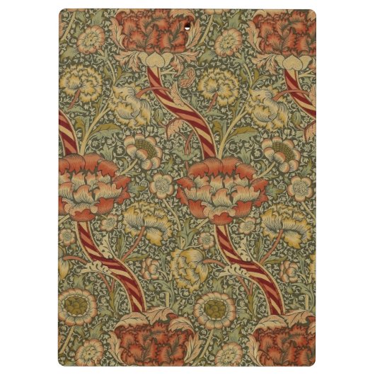 William Morris Wandle Engels Bloemen Damask Design Klembord (Achterkant)