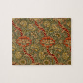 William Morris Wandle Engels Bloemen Damask Design Legpuzzel (Horizontaal)