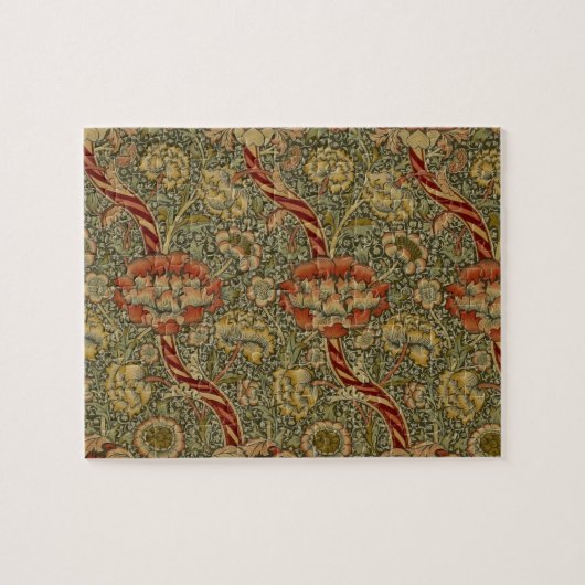 William Morris Wandle Engels Bloemen Damask Design Legpuzzel (Horizontaal)