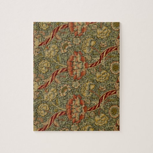 William Morris Wandle Engels Bloemen Damask Design Legpuzzel (Verticaal)