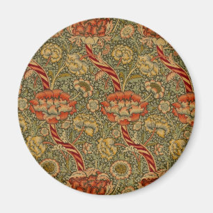 William Morris Wandle Engels Bloemen Damask Design Magneet