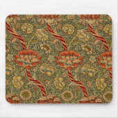 William Morris Wandle Engels Bloemen Damask Design Muismat (Voorkant)