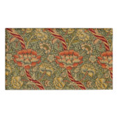 William Morris Wandle Engels Bloemen Damask Design Naambadge (Voorkant)