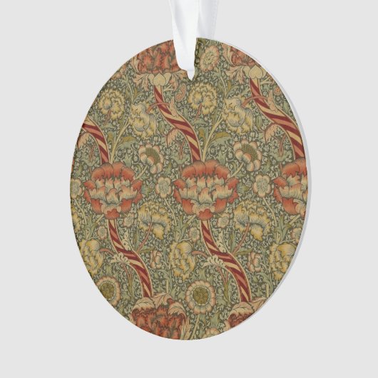 William Morris Wandle Engels Bloemen Damask Design Ornament (voorkant)