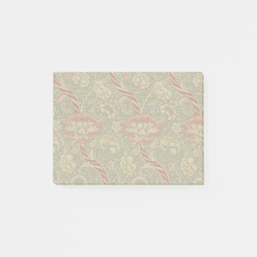 William Morris Wandle Engels Bloemen Damask Design Post-it® Notes (Voorkant)