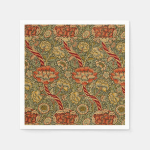 William Morris Wandle Engels Bloemen Damask Design Servet