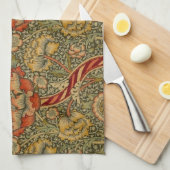 William Morris Wandle Engels Bloemen Damask Design Theedoek (Quarter Fold)