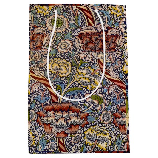 William Morris Wandle Engels Bloemendamaskontwerp Medium Cadeauzakje (Voorkant)