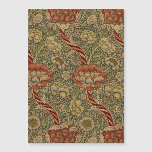 William Morris Wandle Engels Bloemmotief Damast On (Voorkant)