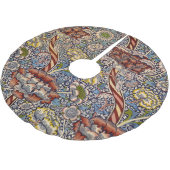 William Morris Wandle Engelse Bloemendamask Ontwer Kerstboom Rok (Gekanteld)