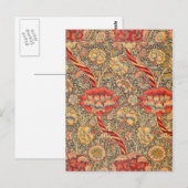 William Morris Wandle voor Chintz Design Briefkaart (Voorkant / Achterkant)
