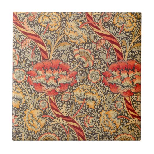 William Morris Wandle voor Chintz Design Tegeltje (Voorkant)
