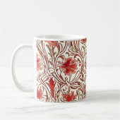 William Morris Waterverf Gold Red Brown Ivory Koffiemok (Links)