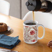 William Morris Waterverf Gold Red Brown Ivory Koffiemok