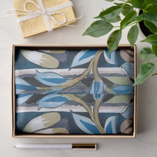 William Morris Waterverf Vogels  Bloemen Tissuepapier (Geschenk)