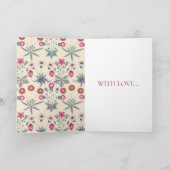 WILLIAM MORRIS WENSKAART "HAPPY BIRTHDAY" KAART (Binnen)