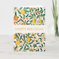 WILLIAM MORRIS WENSKAART "HAPPY BIRTHDAY"