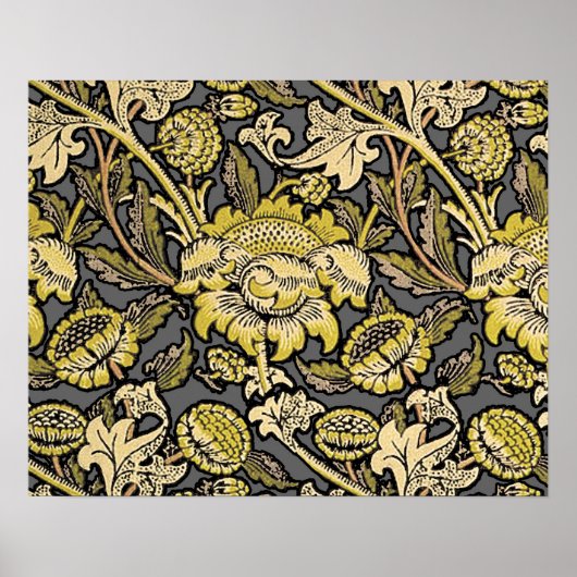 William Morris Wey Behang Bloemmotief Poster (Voorkant)
