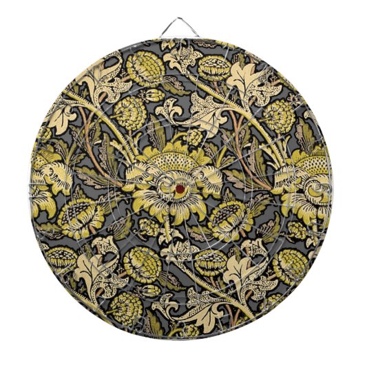 William Morris Wey Bloemrijke Kunst Ambachtelijke Dartbord (Voorkant)