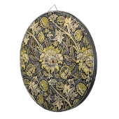 William Morris Wey Bloemrijke Kunst Ambachtelijke Dartbord (Voorkant Rechts)