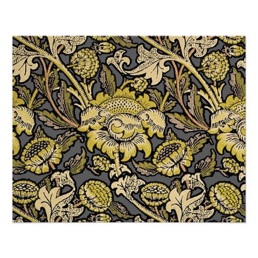 William Morris Wey Bloemrijke Kunst Ambachtelijke Perfect Poster (Voorkant)