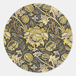 William Morris Wey Bloemrijke Kunst Ambachtelijke  Ronde Sticker