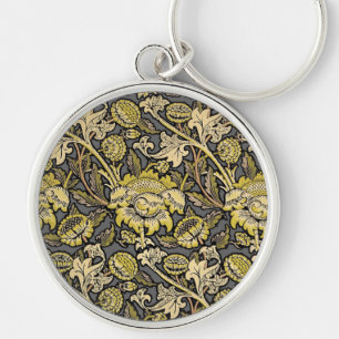 William Morris Wey Bloemrijke Kunst Ambachtelijke Sleutelhanger