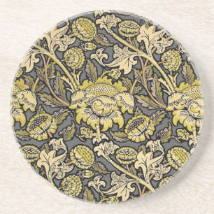 William Morris Wey Bloemrijke Kunst Ambachtelijke Zandsteen Onderzetter