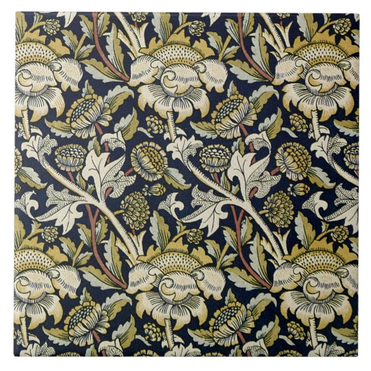William Morris 'Wey Chintz' Tegeltje (Voorkant)