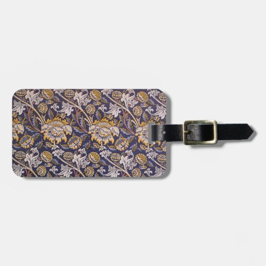 William Morris Wey Floral Wallpaper Bagagelabel (Voorkant horizontaal)