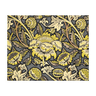 William Morris Wey Floral Wallpaper Canvas Afdruk