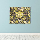 William Morris Wey Floral Wallpaper Canvas Afdruk (Insitu (Houten vloer))