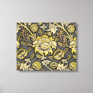 William Morris Wey Floral Wallpaper Canvas Afdruk