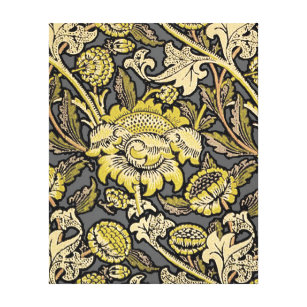 William Morris Wey Floral Wallpaper Canvas Afdruk