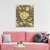 William Morris Wey Floral Wallpaper Canvas Afdruk (Insitu (Woonkamer))
