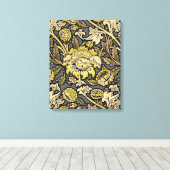 William Morris Wey Floral Wallpaper Canvas Afdruk (Insitu (Houten vloer))