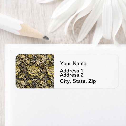 William Morris Wey Floral Wallpaper Etiket (Insitu)