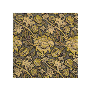 William Morris Wey Floral Wallpaper Hout Afdruk