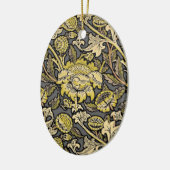 William Morris Wey Floral Wallpaper Keramisch Ornament (Links)