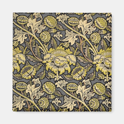 William Morris Wey Floral Wallpaper Magneet (Voorkant)