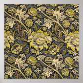 William Morris Wey Floral Wallpaper Poster (Voorkant)